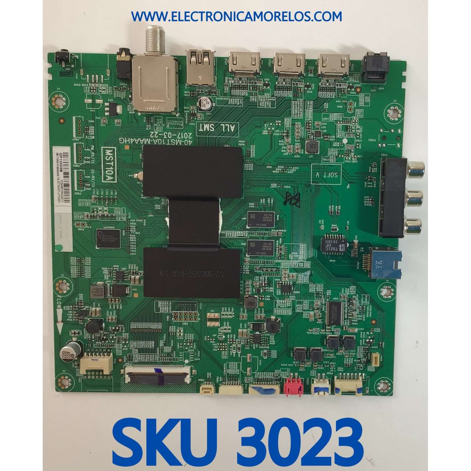 MAIN PARA TV HITACHI / NUMERO DE PARET M8-T10NA16-MA200AA / 40-MST10A-MAA4HG / IDF137789C / V8-ST10K01-LF1V001 / 10358243MA2499 / MST10A / PANEL LVU550LGDX E5 V12 / MODELO 55R81